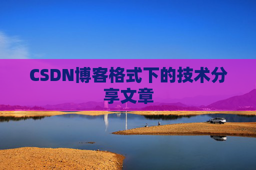CSDN博客格式下的技术分享文章